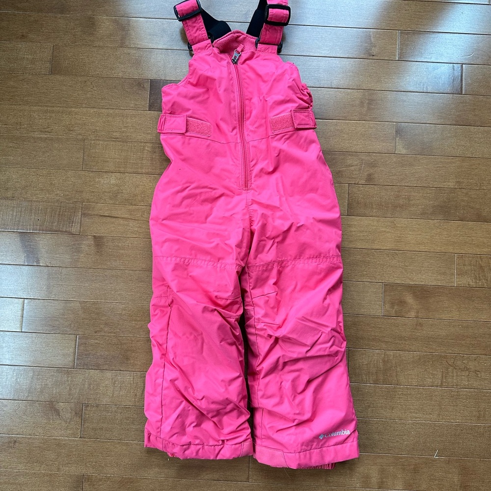 Pink Kids Snow Bib